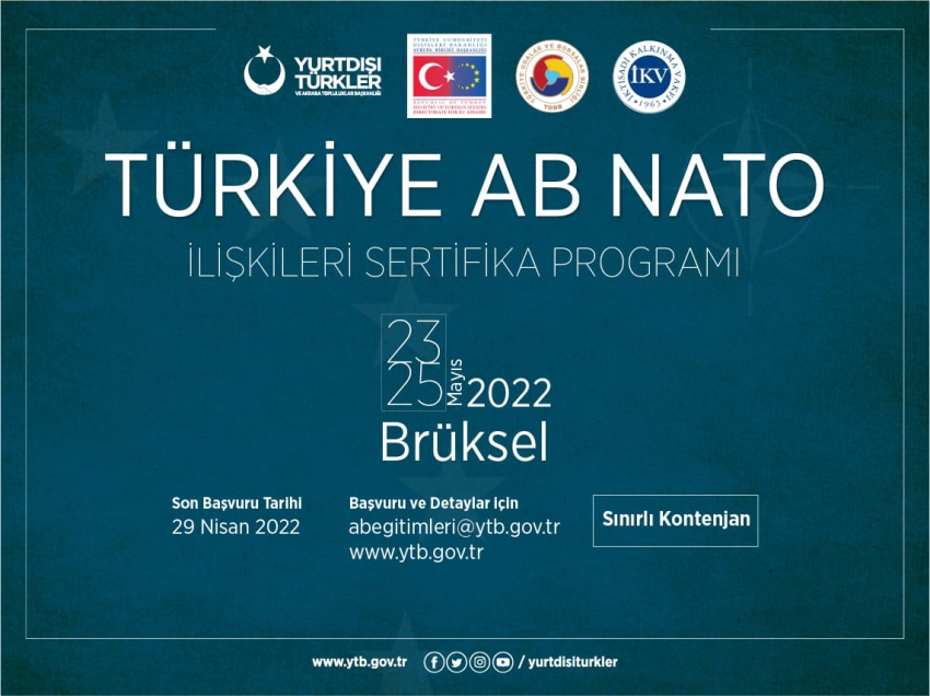 YTB’DEN TÜRKİYE-AB-NATO ilişkileri konulu sertrifikalı eğitim programı