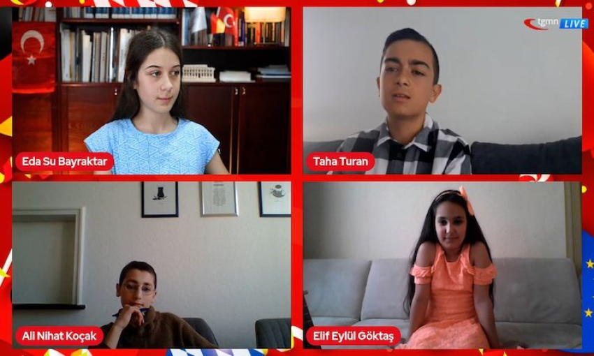 4. Nesil Avrupalı Türk Çocukları 23 Nisan'ı Almanca Dilinde Kutladı