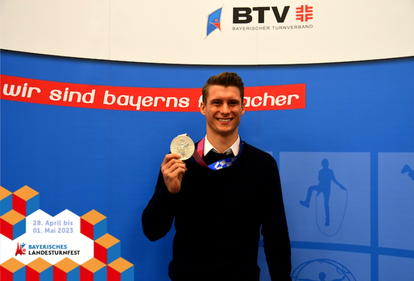 Olympiamedaillen-Gewinner Lukas Dauser wird Botschafter des 33. Bayerischen Landesturnfests
