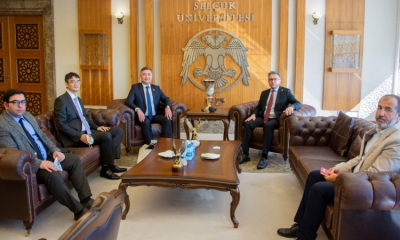 Müsteşar Nazarov’dan Selçuk Üniversitesi Rektörü Prof. Dr. Metin Aksoy’a ziyaret