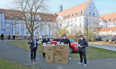 Unternehmer spendet 50.000 Masken für Ukraine-Flüchtlinge und Kinder-Betreuungseinrichtungen im Landkreis Würzburg