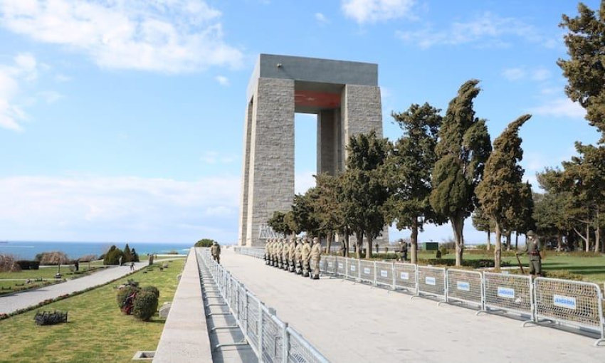 Tarihi Gelibolu Yarımadası'nda Çanakkale Deniz Zaferi'nin 106. yılı törenleri öncesi son rötuşlar