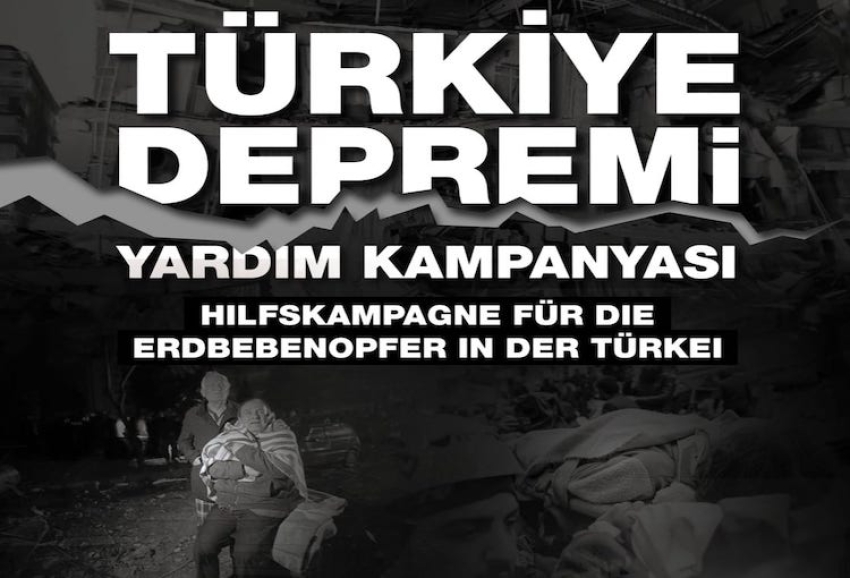DİTİB Almanya, Türkiye'de meydana gelen deprem dolayısıyla yardım kampanyası başlattı
