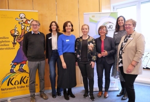 Freuten sich über einen gelungenen Fachtag, von links: Klaus Rostek, Bianca Wolf, Christine Dawidziak-Knorsch, Dr. Adelheid Lang, Monika Kraft, Silvia Engert und Barbara Müller. Foto: Lucas Kesselhut