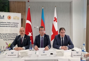Azerbaycan-Türkiye-Gürcistan Dış İlişkiler Komisyonları Şuşa&#039;da toplantı yaptı