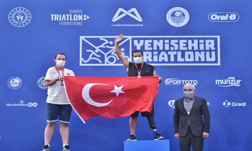 Mersin'de gerçekleşen 2. Yenişehir Triatlonu tamamlandı