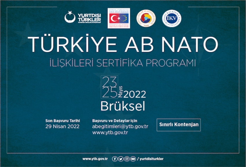 Türkiye-AB-NATO Sertifikalı Eğitim Programı Brüksel’de Başlıyor