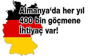 Almanya’nın iş gücünde düşüşü önlemek için yılda 400 bin net göçe ihtiyacı var